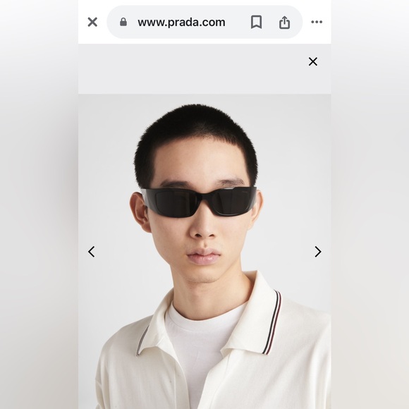 Prada Symbole Sunglasses SPRA14 Polished Black Frame and Gray Lenses UNISEX! New - Picture 15 of 16